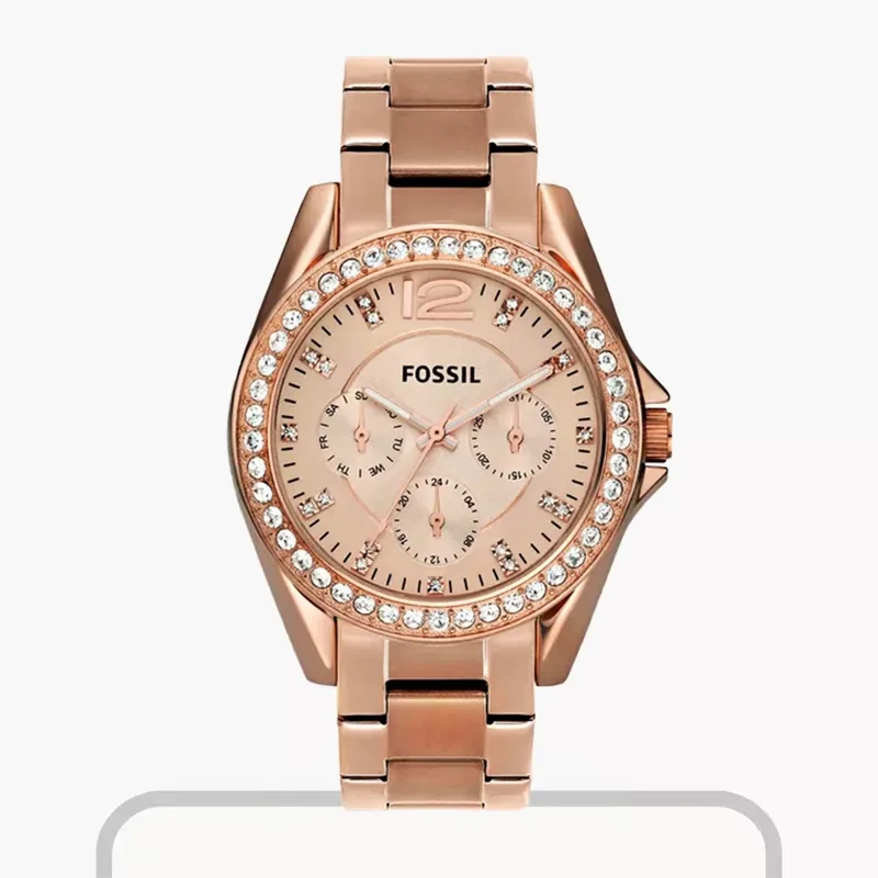 Fossil Riley Multifunction Rose Gold-Tone Ladies Watch- ES2811